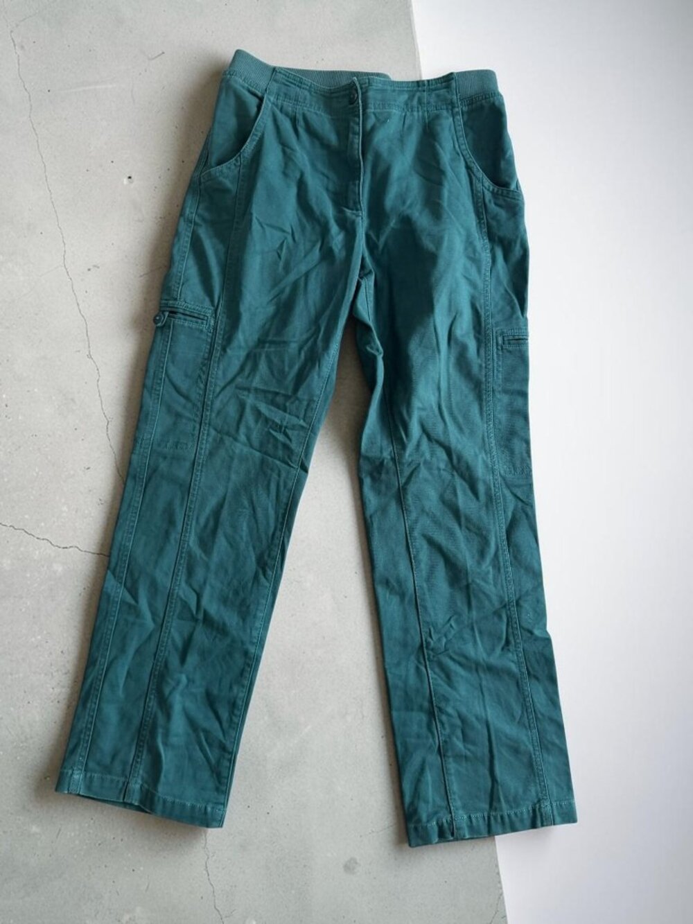 LL BEAN Women’s Turquoise Classic Fit Straight Chino Pants Size 8
